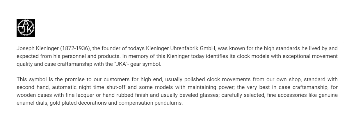 Joseph Kieninger (1872-1936), the founder of todays Kieninger Uhrenfabrik GmbH