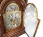 Preview: Kieninger quality walnut desk clock with Mozart bel canto on 9 bells chime 1705-22-01