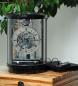 Preview: Round mantel clock in Kieninger design black polished lacquer