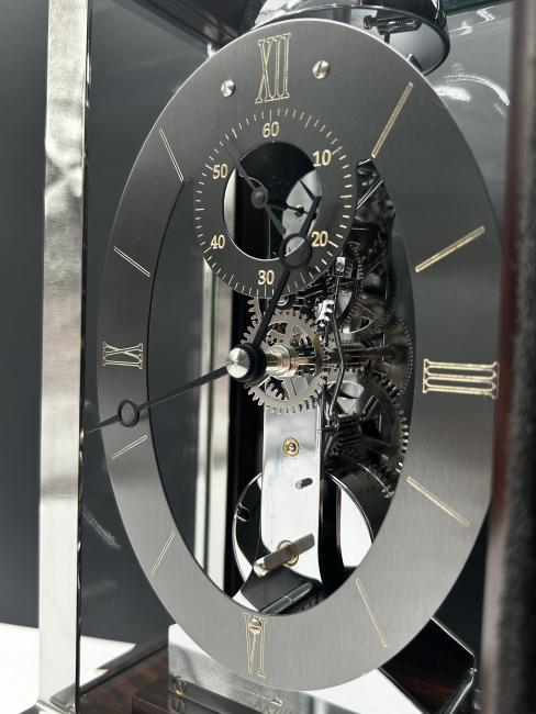 Kieninger Ebony Table Clock with Chime