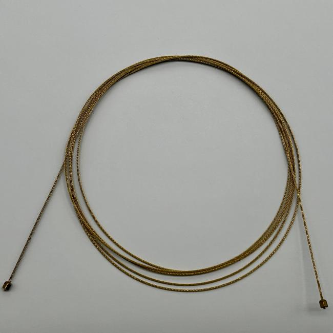 Brass cable 1,0x1300 mm complete