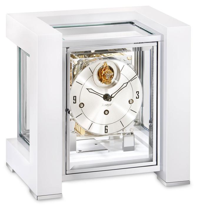 Tetrika Kieninger Clock Design Cube with Tourbillon in White