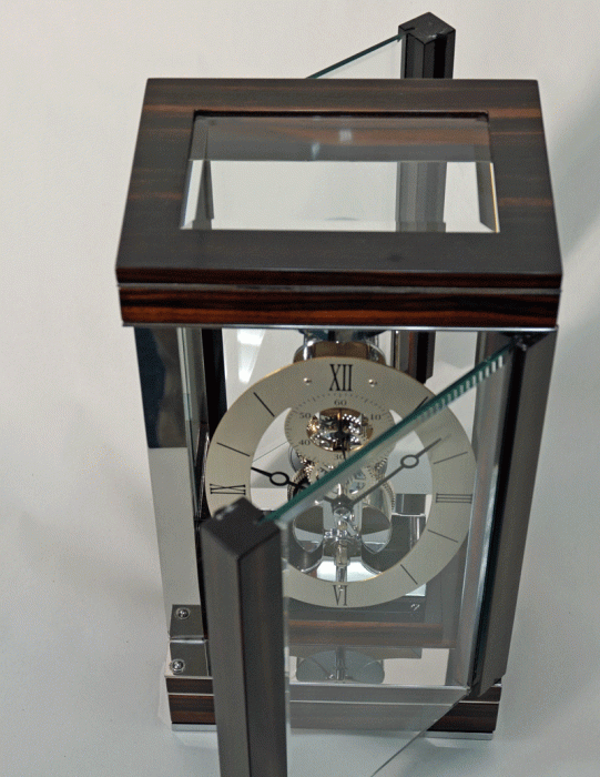 Kieninger Ebony Table Clock with Chime