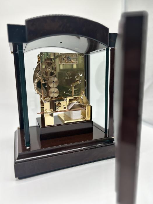Kieninger mantel clock dark walnut mulitfunctional dial triple chime on 8-rod-gong